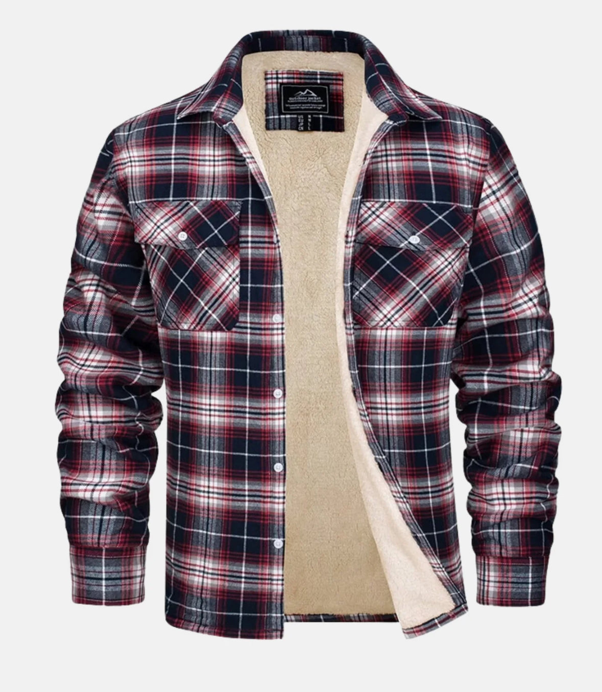 Blouse met binnenvoering